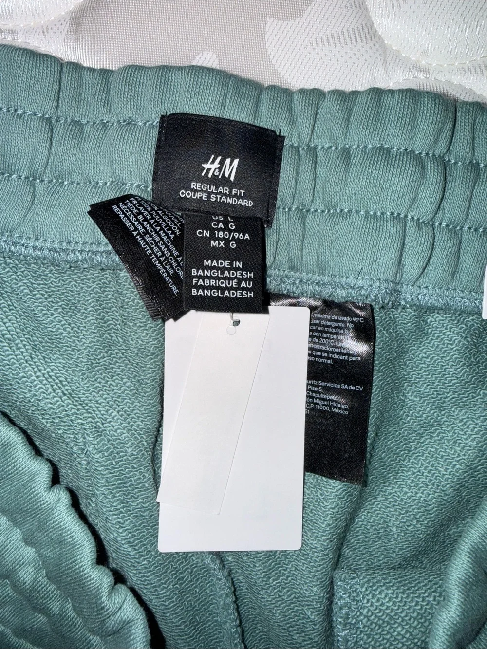 H&M Sage Green Athletic Drawstring Shorts